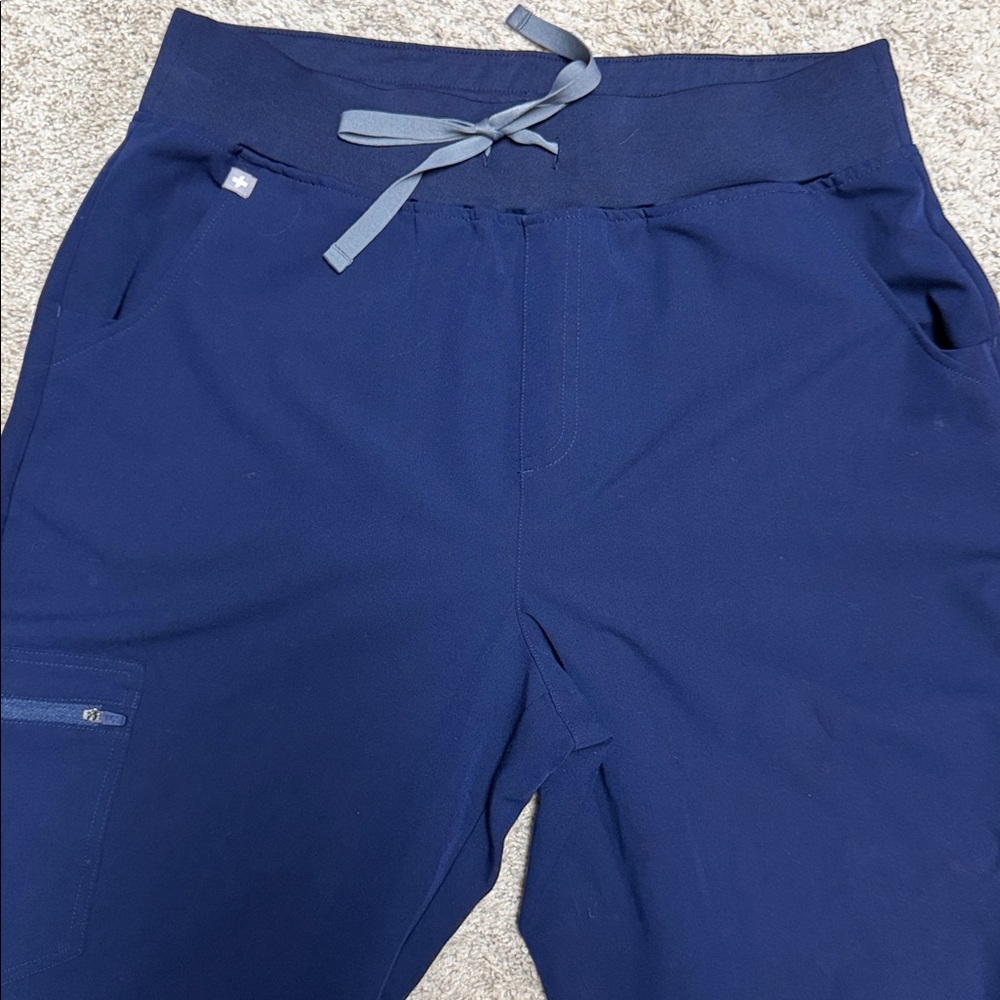 Figs Zamora Jogger Navy Blue Scrub Pants - Picture 3 of 6